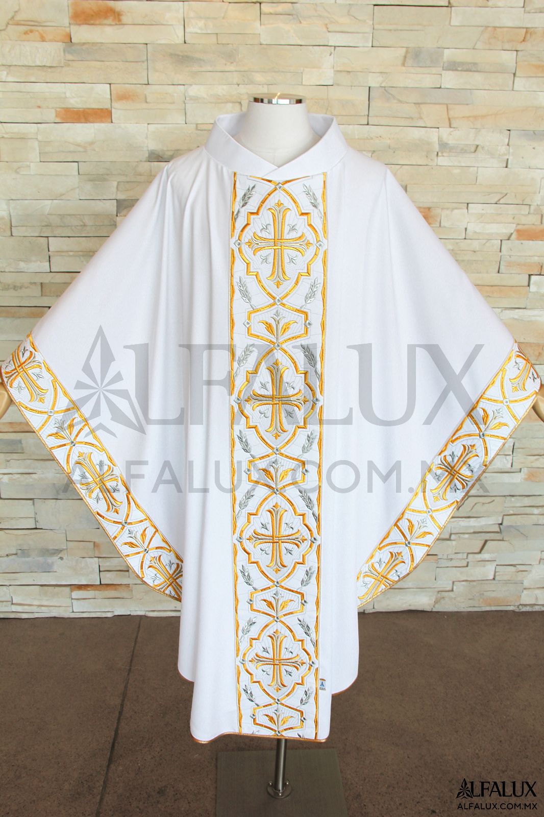 04 IMPERIAL Alfalux Casulla Laterales Blanco 32